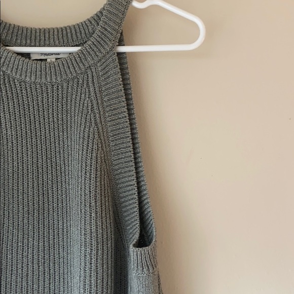 Green Knit Madewell Sweater Halter Tank - Picture 3 of 8